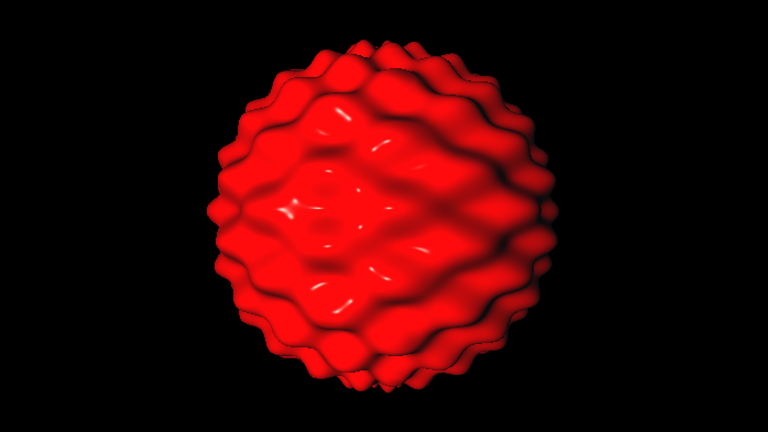 Wave distortion on sphere